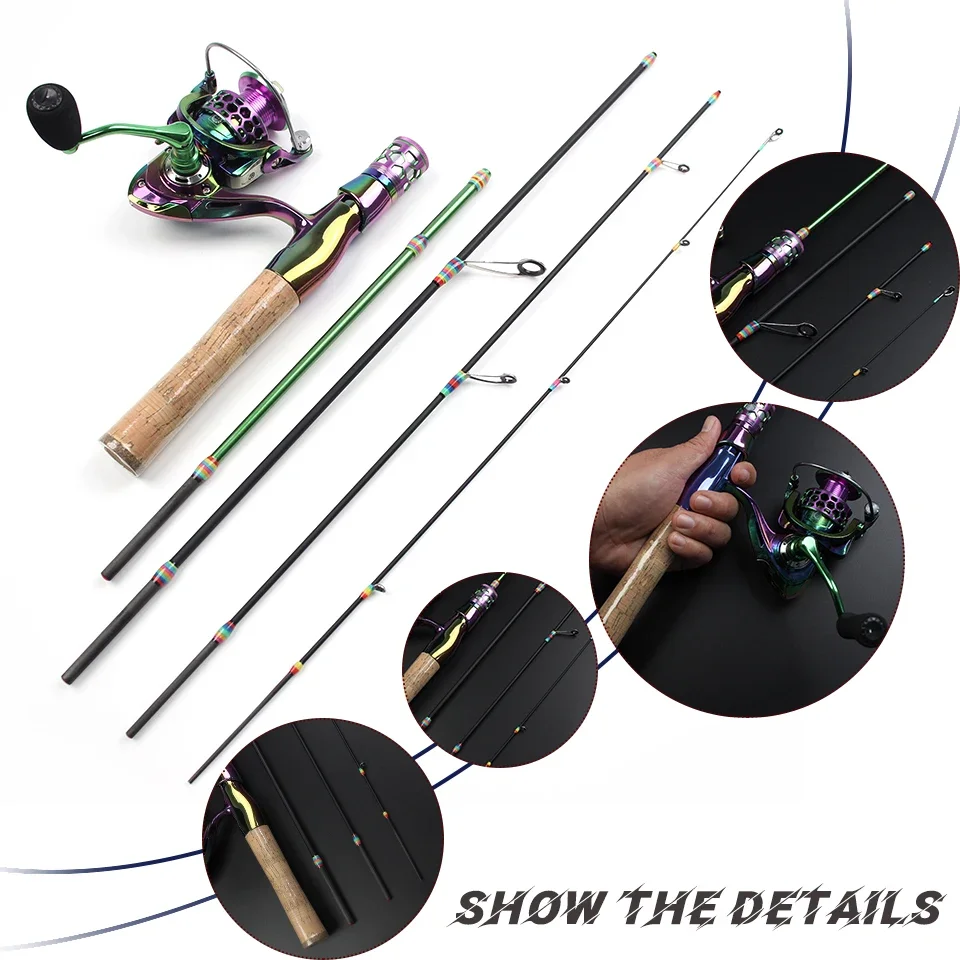 4節構造の釣り竿、カーボンファイバー製、高感度、様々な浅瀬に - Fishing Rod Carbon Fiber のレビューと価格