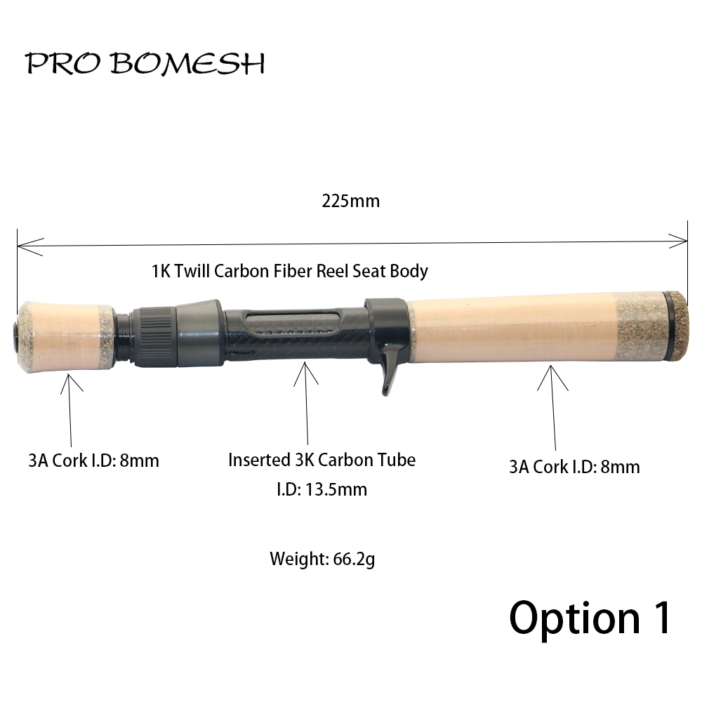 PROBOMESH カーボンファイバー鋳造リールシート 3A - Fishing Rod Building Kit のレビューと価格