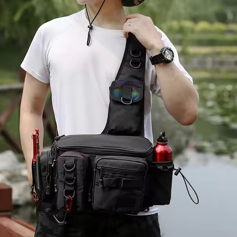 釣り用ウエストパック スリングバッグ ルアーギア タックル収 - Fishing Rod Fly のレビューと価格