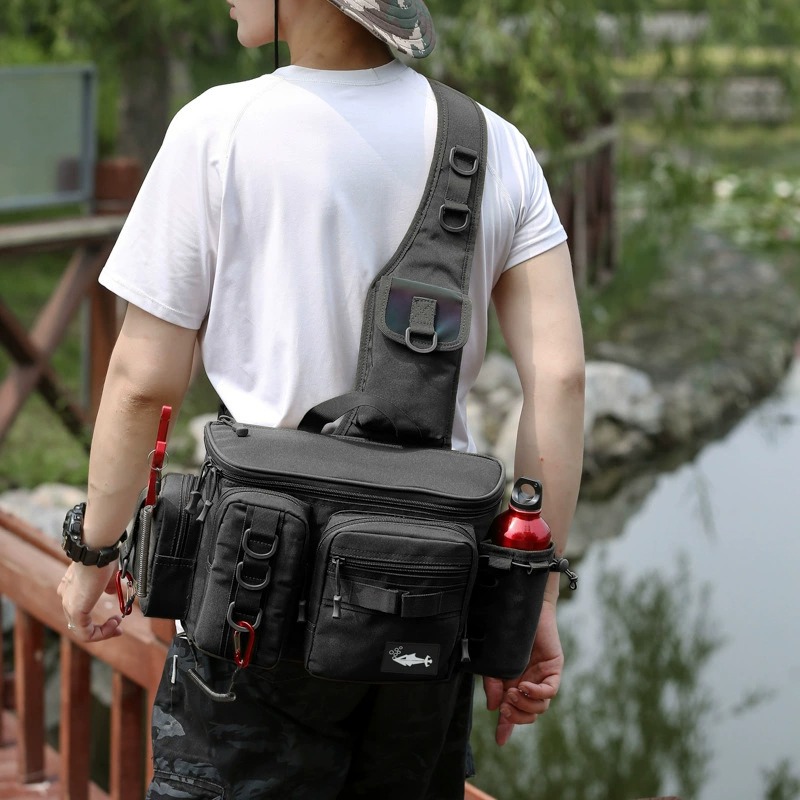 釣り用ウエストパック スリングバッグ ルアーギア タックル収 - Fishing Rod Fly のレビューと価格