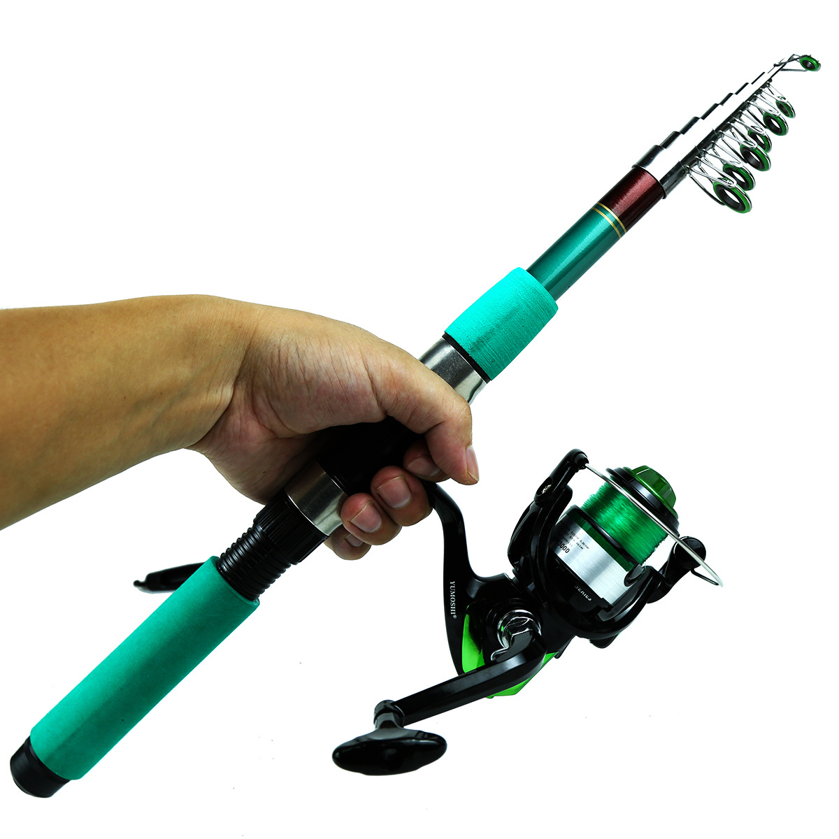 ポータブル超軽量鯉釣り用伸縮式スピニングロッドリールコンボキ - Fishing Rod Spinning のレビューと価格
