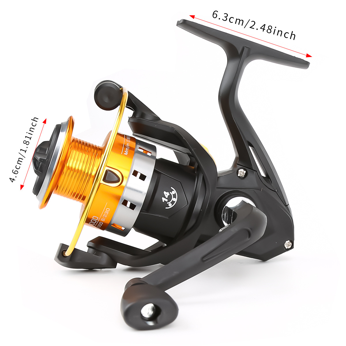 金属製スプール付きスピニングリール、ロングキャストフィッシン - Fishing Rod Surf のレビューと価格